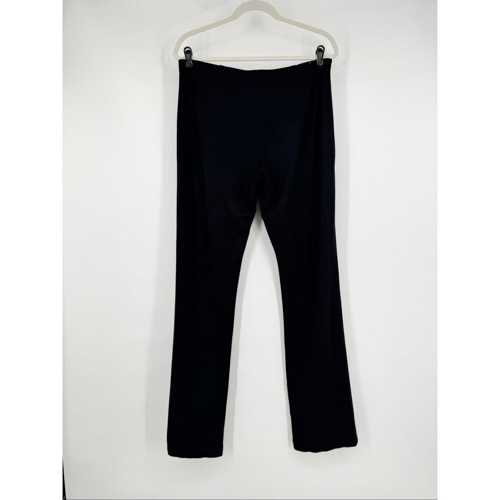 Eileen Fisher Size 12 Black Pull On Elastic Waist Knit Pants Workwear Staple